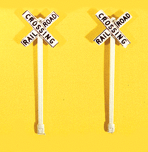 JL Innovation 845 HO Scale Railroad Crossing Crossbucks 2 Pack