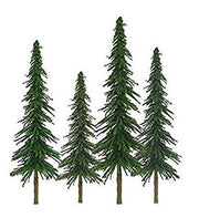 JTT 92025 Spurce Trees 1" to 2" Scenic Z-scale, 55 Pack