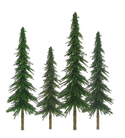 JTT 92026 Spurce Trees 2" to 4" Scenic N Scale, 36 Pack
