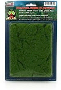 JTT 95064 Fiber Cluster Light Green, Fine, Pack of 150 sq in