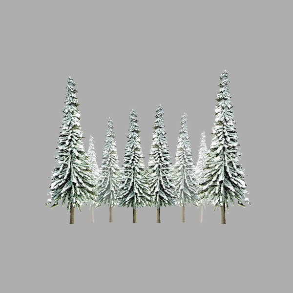 JTT 92006 Snow Spruce Trees 2" to 4" Scenic N Scale, 36 Pack