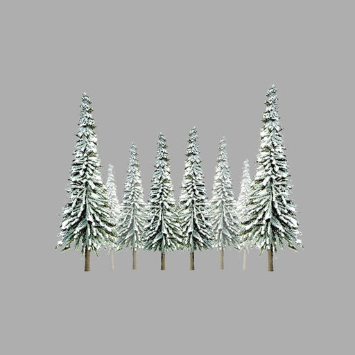 JTT 92006 Snow Spruce Trees 2" to 4" Scenic N Scale, 36 Pack