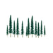 JTT 92010 Conifer Trees 2" to 4" Scenic N Scale, 36 Pack