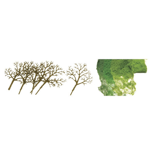 JTT 92017 Deciduous Trees 1.5" to 3" Premium Kit N Scale, 30 Pack