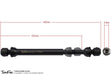 JunFac 90035 Scale Hardened Steel Driveshafts for Gmade Sawback