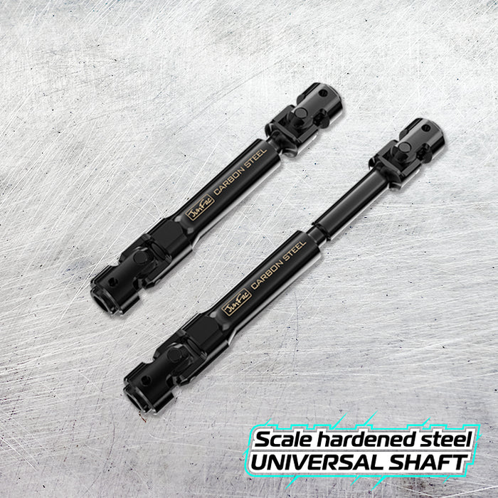 JunFac 90052 Scale Hardened Steel Driveshafts for GS02 and Other Crawlers