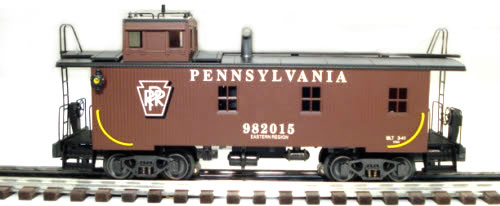 K-Line K616-1892 O Guage Off Centered Cupola Caboose with Smoke Pennsylvania Railroad PRR - NOS