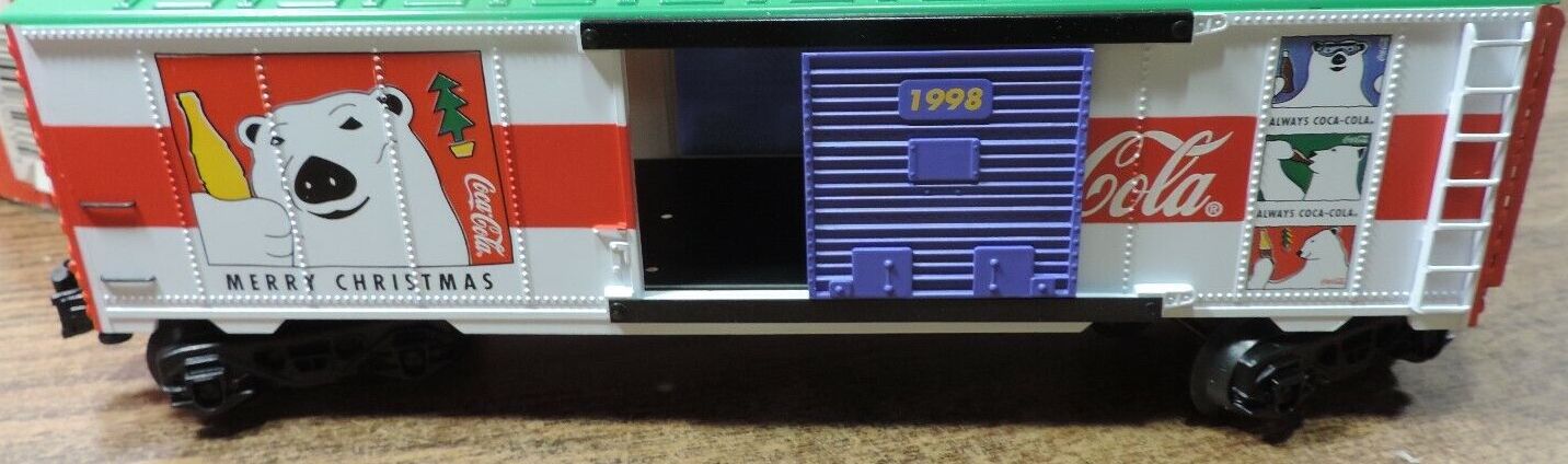 K-Line K641-5106 O Gauge 1998 Coca-Cola Christmas Car 6415106 -  NOS
