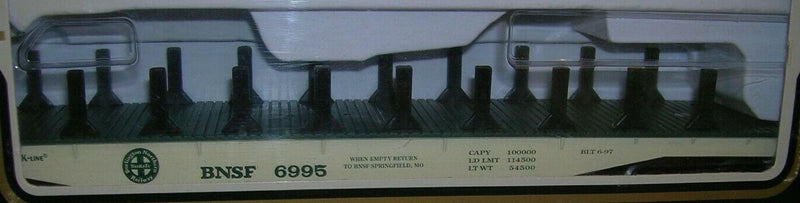 K-Line K699502 O Gauge Classic Flatcar BNSF - NOS