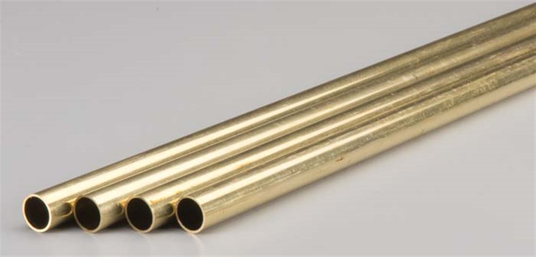K&S Engineering 1143 1/16"x36" Round Brass Tube with .014 Wall Single
