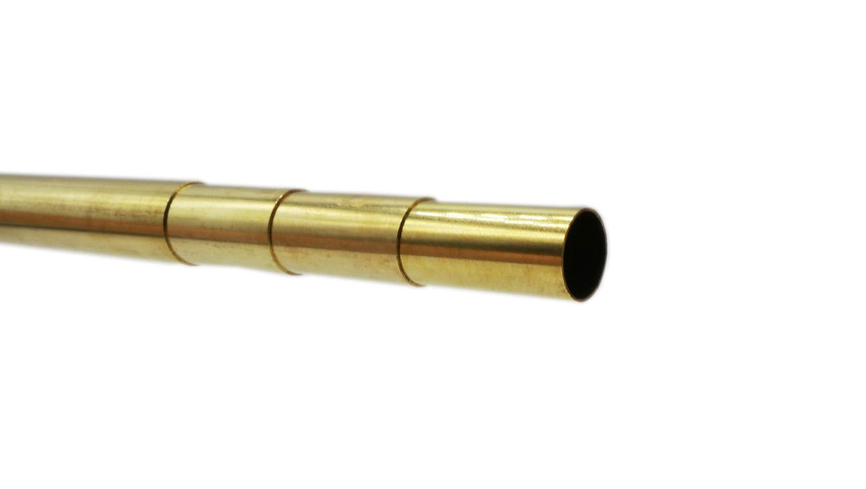 K&S Engineering 3401 7/16 - 17/32x12"" Telescopic Brass Tubing with .014 Wall (4 Pieces)