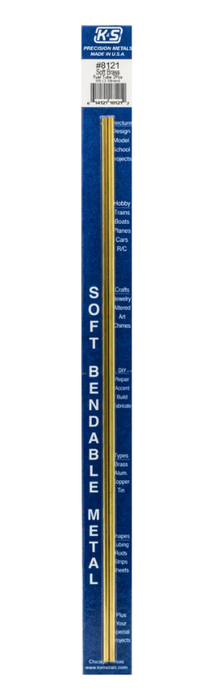 K&S Engineering 8121 1/8"x12" Soft Brass Fuel Tube (2 Pack)