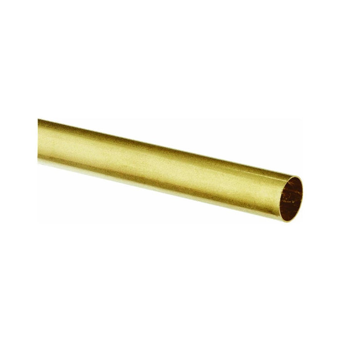 K&S Engineering 8144 21/32"x12" Round Brass Tube with .014 Wall Single
