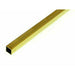 K&S Engineering 8154 7/32"x12" Square Brass Tube with .014 Wall Single