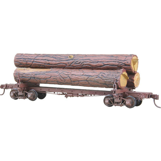 Kadee 102 HO Scale 42' Skeleton Log Car Kit with Logs - NOS