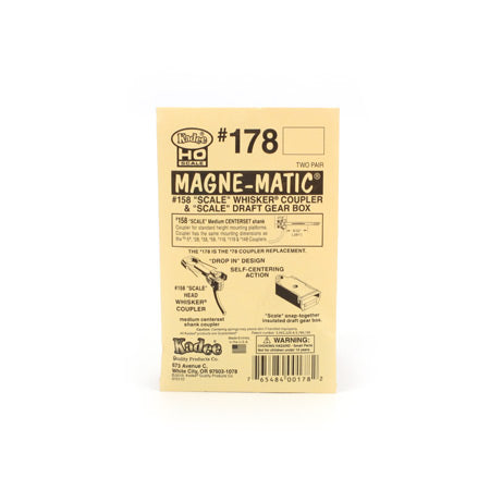 Kadee 178 "Scale" Whisker Coupler & Scale Draft Gear Box