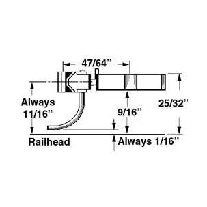 Kadee 740 O Scale Type E Medium Centerset Metal Couplers with Plastic Gear Boxes