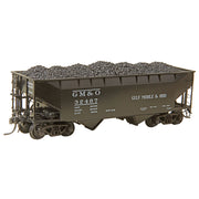Kadee 7525 HO 50 Ton AAR Standard 2 Bay Open Hoppers GMO 32487 with coal