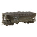 Kadee 7525 HO 50 Ton AAR Standard 2 Bay Open Hoppers GMO 32487 with coal