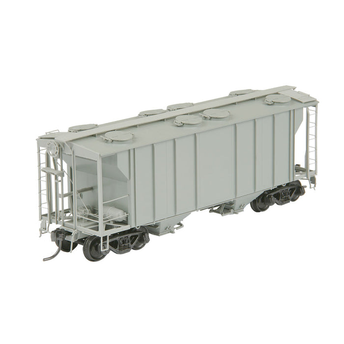 Kadee 8601 HO Scale PS-2 2 Bay Covered Hopper Undecorated Light Gray