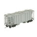 Kadee 8601 HO Scale PS-2 2 Bay Covered Hopper Undecorated Light Gray