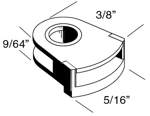 Kadee HO Scale #252 Small Whisker Snap Together Draft Gear Box, Draft Gear Box Lid (10 pair)