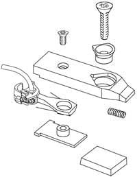 Kadee HO Scale #451 Extended Swing Gearbox and Metal Whisker Coupler One Pair