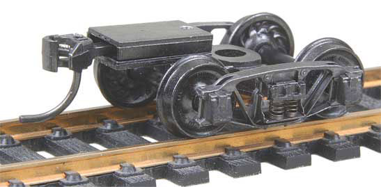 Kadee HO Scale 510 Andrews Trucks (1898) with 33" ribbed back wheels and ready-to-mount couplers