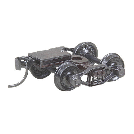 Kadee HO Scale 512 Bettendorf T-Section Trucks with 33" ribbed wheels and ready-to-mount couplers