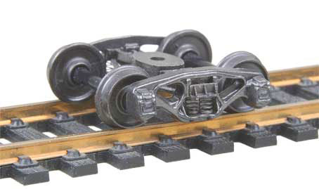 Kadee HO Scale 550 Bettendorf Trucks with 33" Smooth Back Wheels - Self Centering