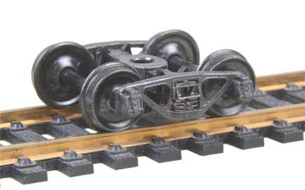 Kadee HO Scale 552 A.S.F Ride Control 50-Ton Trucks with 33" Smooth Back Wheels - Self Centering