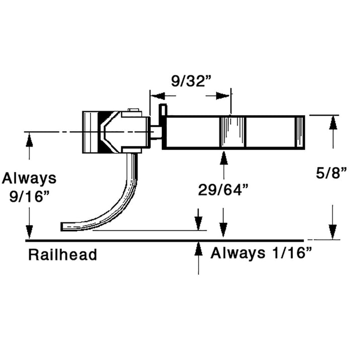 Kadee On30 Scale 803 Plastic Couplers with Gearboxes - Black