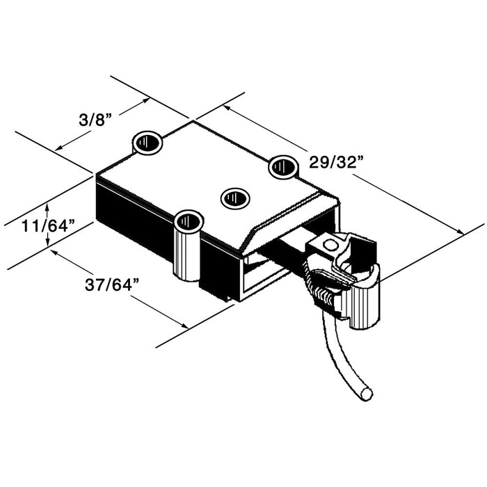 Kadee On30 Scale 803 Plastic Couplers with Gearboxes - Black
