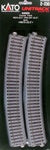 Kato 2-230 HO Scale UniTrack 670mm 26-3/8" Radius Curve 22.5-Degree (4 Pack)