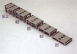 Kato 23049 N Scale UniTrack Double Track Incline Auxiliary Pier Set