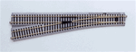 Kato 2-862 HO Scale UniTrack #6 Manual Left-Hand Turnout