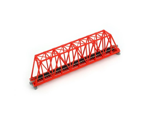 Kato 20430 N Scale UniTrack 248mm 9-3/4" Truss Bridge, Red