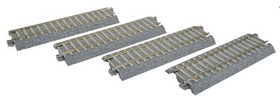 Kato 2-141 HO Scale UniTrack 123mm 4-7/8" Straight, Concrete Ties (4 Pack)