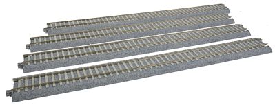 Kato 2-181 HO Scale UniTrack 369mm 14-1/2" Track Straight, Concrete Ties (4 Pack)