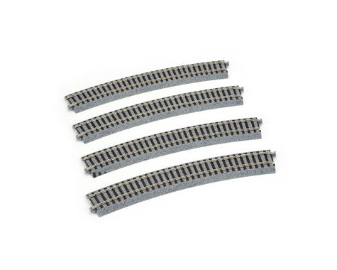 Kato 2-220 HO Scale UniTrack 610mm 24" Radius Curve 22.5-Degree (4 Pack)