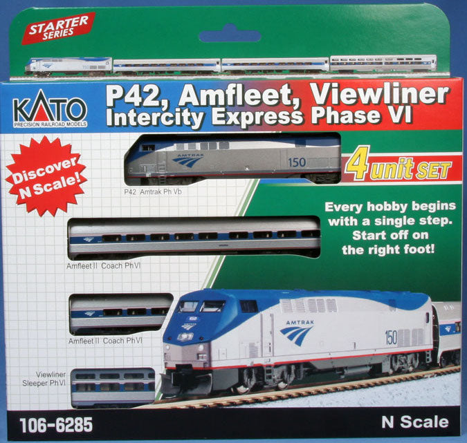Kato 106-6285 N Scale Amtrak Fleet Set Train Only
