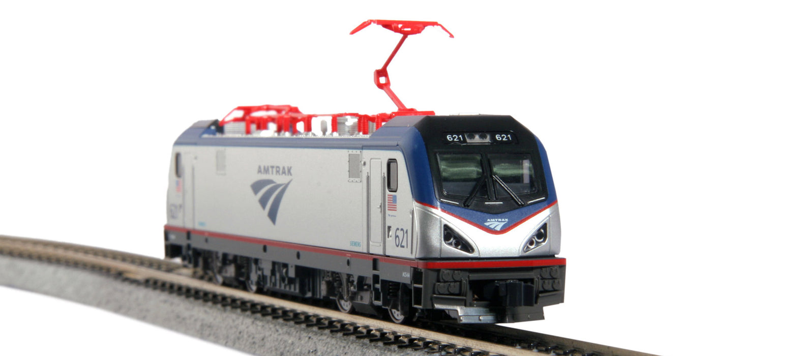 Kato 106-8001B N Scale Amtrak Northeast Corridor ACS-64 621 Amfleet I 5 Unit Set