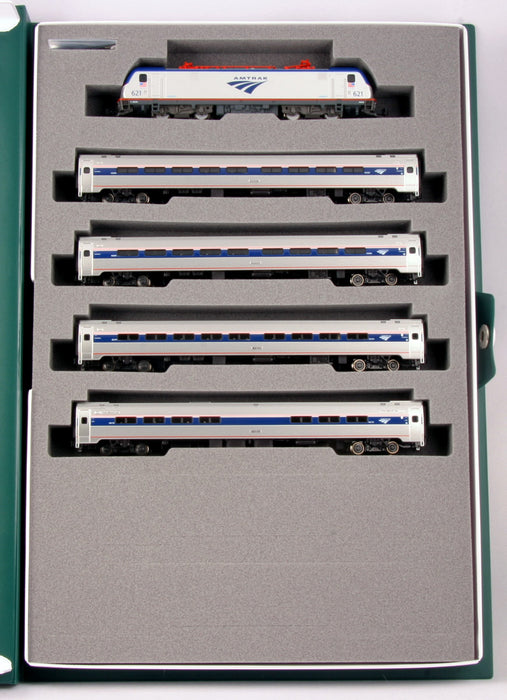 Kato 106-8001B N Scale Amtrak Northeast Corridor ACS-64 621 Amfleet I 5 Unit Set