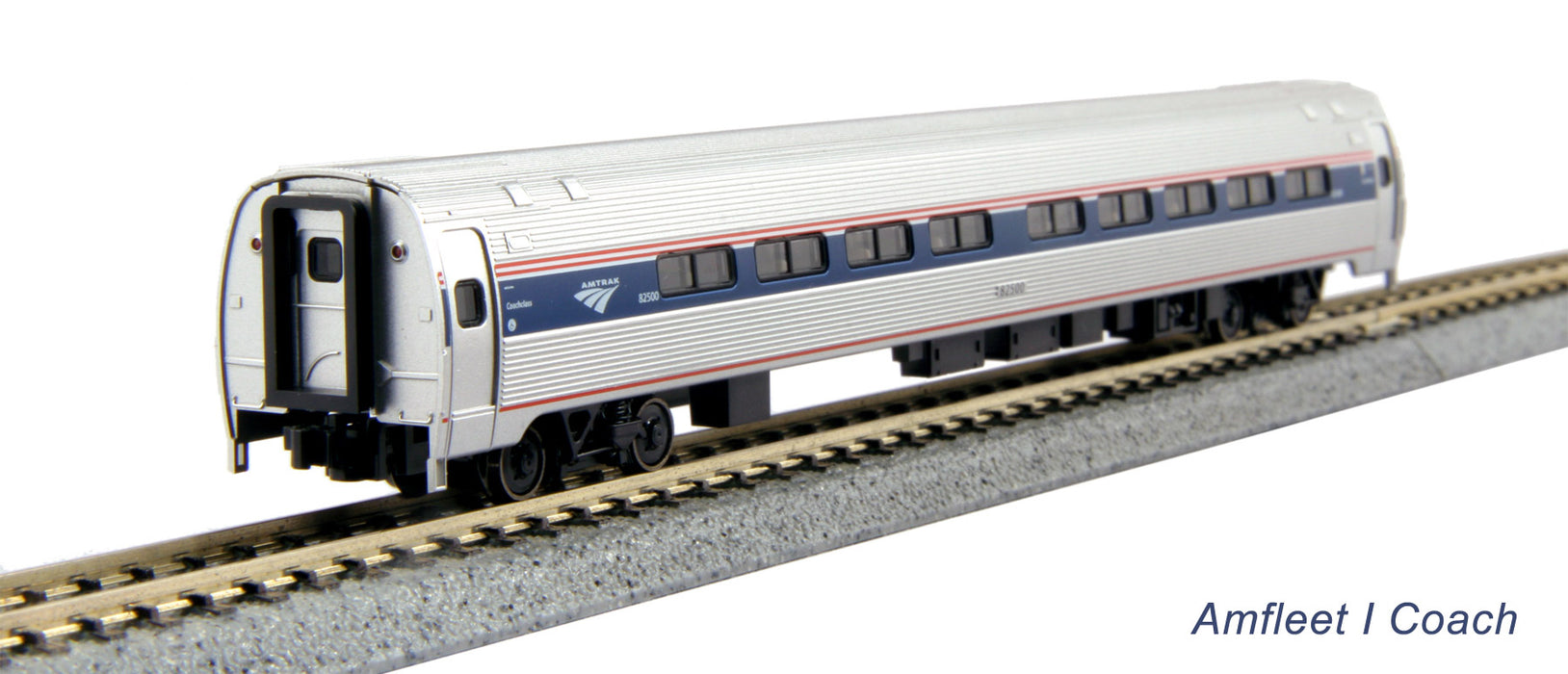 Kato 106-8001BDCC N Scale Amtrak Northeast Corridor ACS-64 621 (DCC) Amfleet I 5 Unit Set