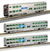 Kato 106-8703DCC N Scale Gallery Bi-Level Commuter Train Metra 3 Car Set with DCC (NO Track or Power