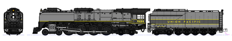 KATO 126-0403DCC N Scale Union Pacific FEF-3 4-8-4 Steam Loco UP 8444 with DCC