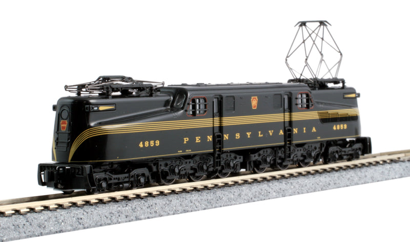 Kato 137-2005DCC N Scale GG1 Pennsylvania Tuscan 5 Stripe PRR 4859 with DCC