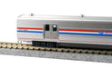 Kato 156-0958-1 N Scale Viewliner II Baggage Car Amtrak Phase III Heritage 61015 with LED Lights