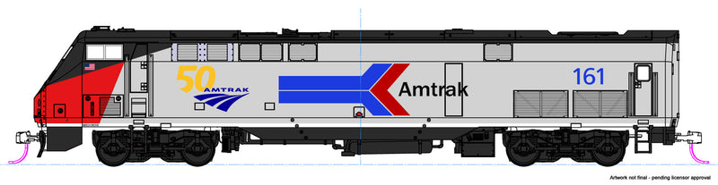 Kato 176-6036 DCC N Scale GE P42 Genesis Amtrak Phase I 50th Anniversary 161 with DCC
