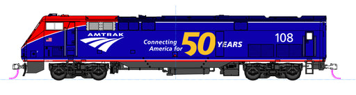 Kato 176-6037 DCC N Scale GE P42 Genesis Amtrak Phase VI 50th Anniversary 08 with DCC
